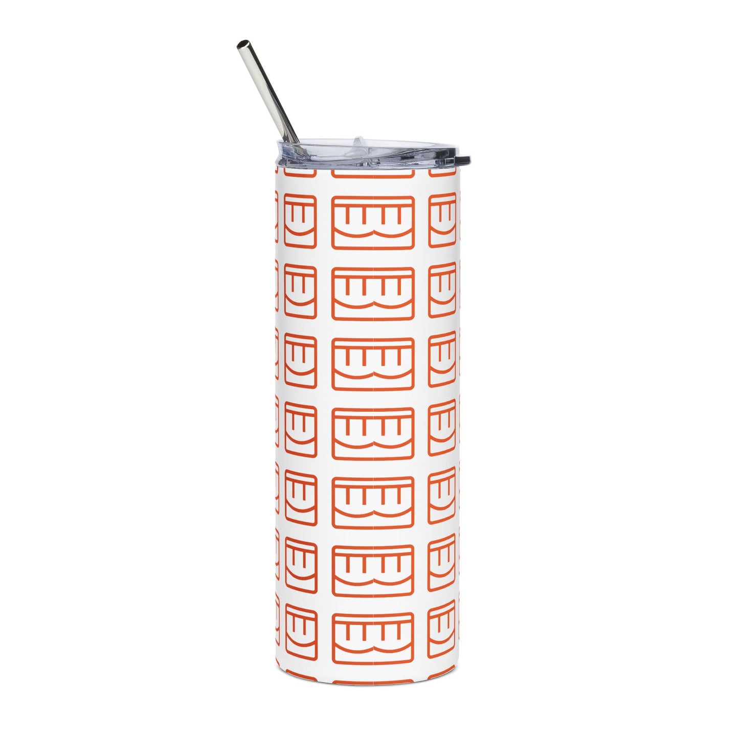 Caleb Personalized 20oz Stainless Tumbler - 'FuzzySeal Caleb' Pink Pattern