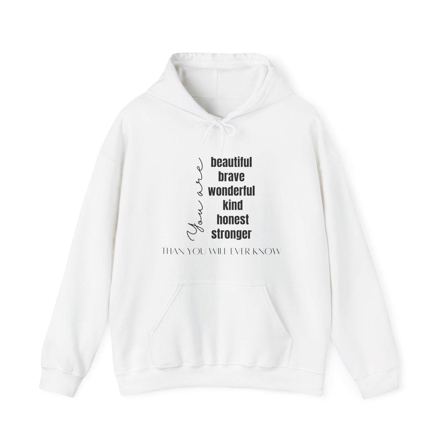 You Are Beautiful Motivational Hoodie | Motivational Gift For Her | Inspirational Quote