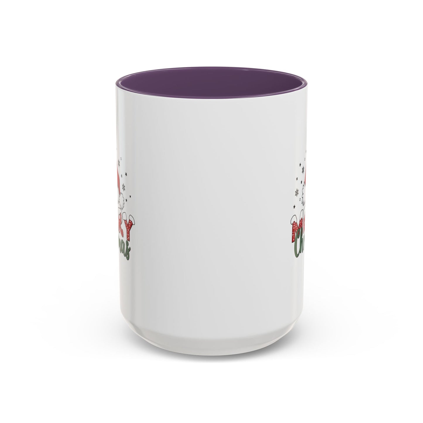 Merry Christmas Santa Hat | Cute Christmas Mug | Christmas Gift | 11oz Accent Mug | 15oz Accent Mug | Gift for Kids | Teen Gitf