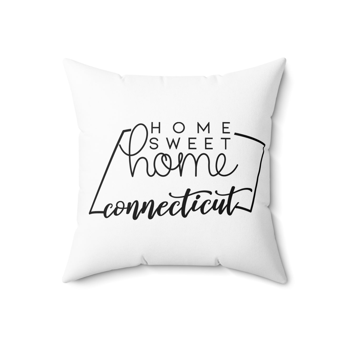 Home Sweet Home Connecticut Decorative Pillow | Gift For Her | Home Decor | State Gift | Customized State Pillow