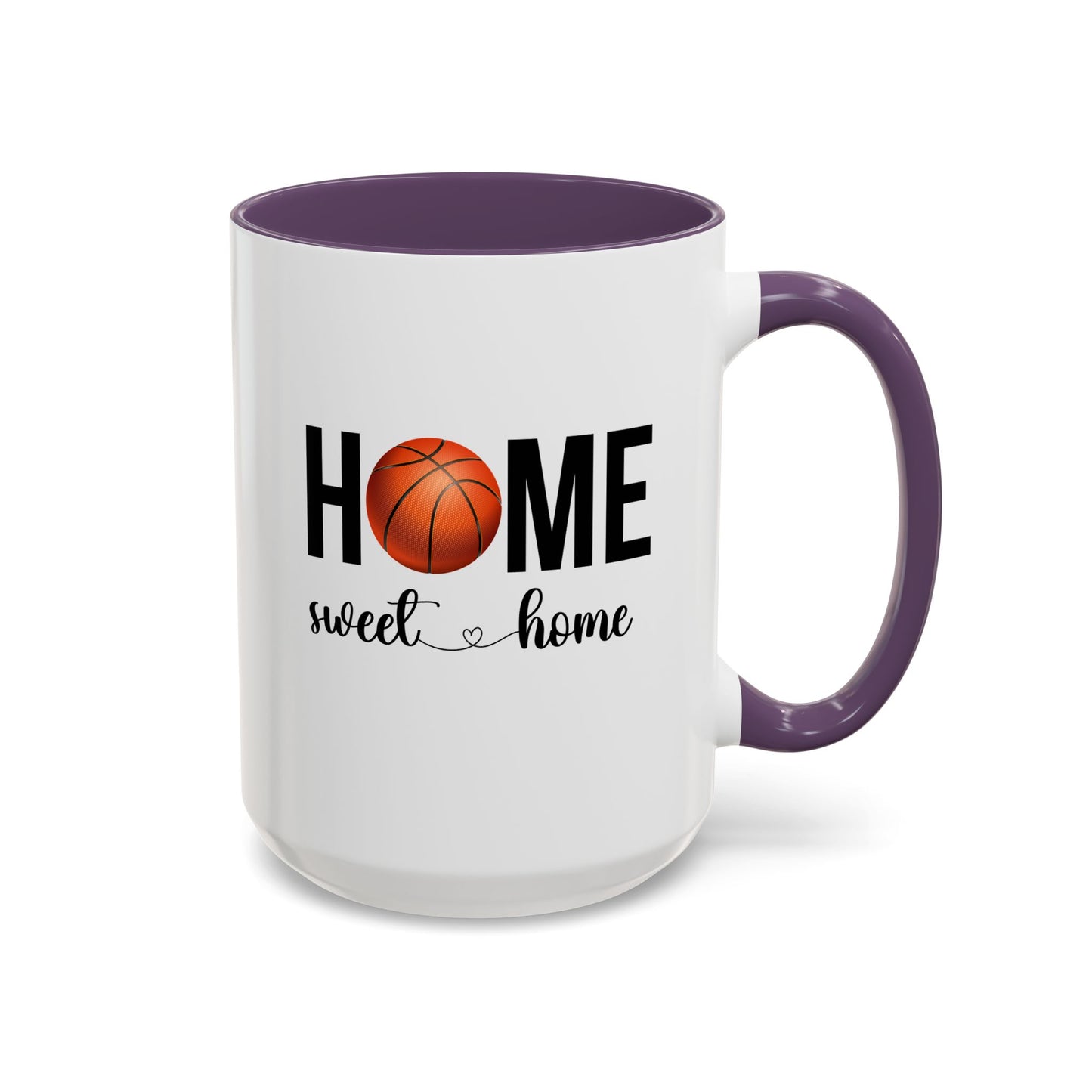Basketball Mug | Home Sweet Home Mug | Sports Mug |11oz Accent Mug | 15oz Accent Mug