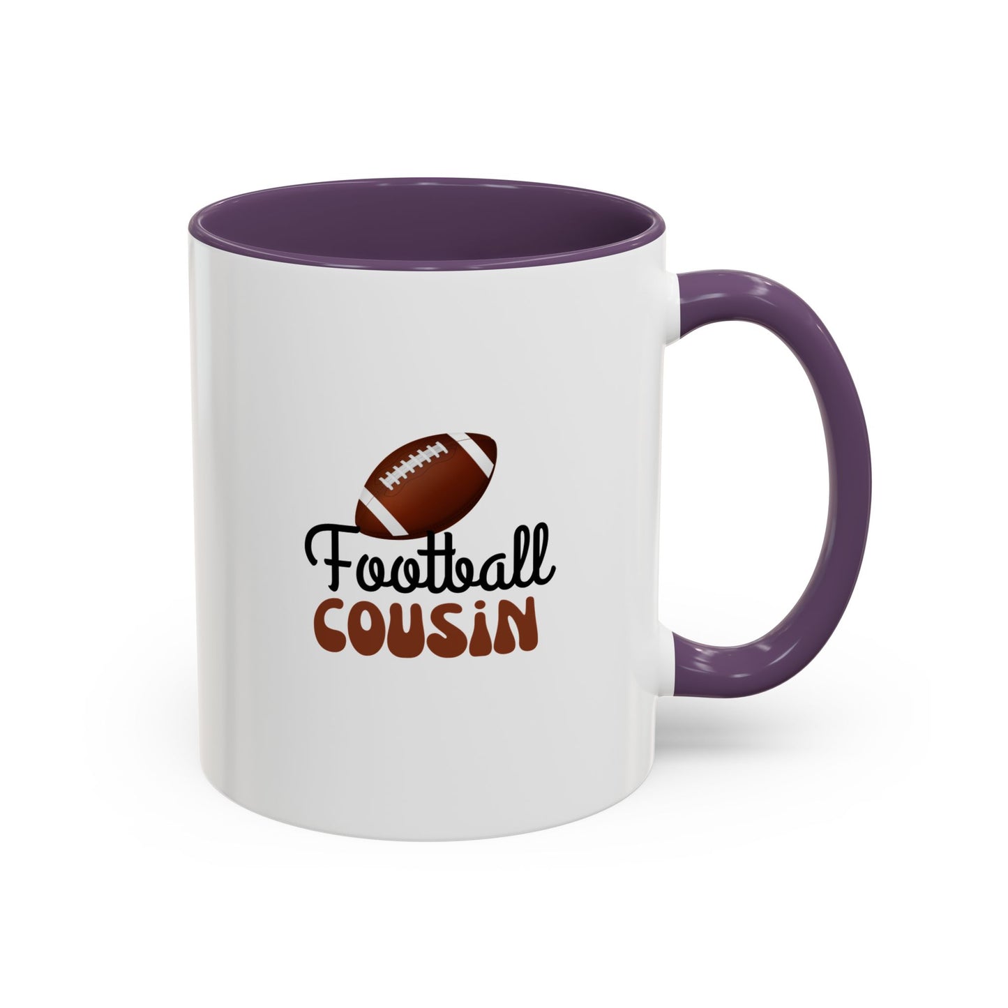 Football Cousin Mug | Sports Fan Gift | Proud Cousin Gift | Ceramic Mug | 11oz Accent Mug | 15oz Accent Mug