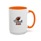 Football Mom Mug | Sports Fan Gift | Proud Mom | Mom Gift | 11oz Accent Mug | 15oz Accent Mug