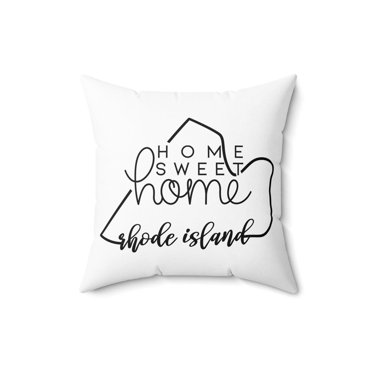 Home Sweet Home Rhode Island Decorative Pillow | Gift For Her | Home Decor | State Gift | Customized State Pillow