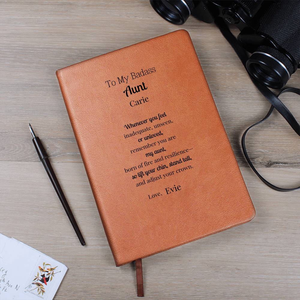 To My Badass Aunt–Motivational Journal
