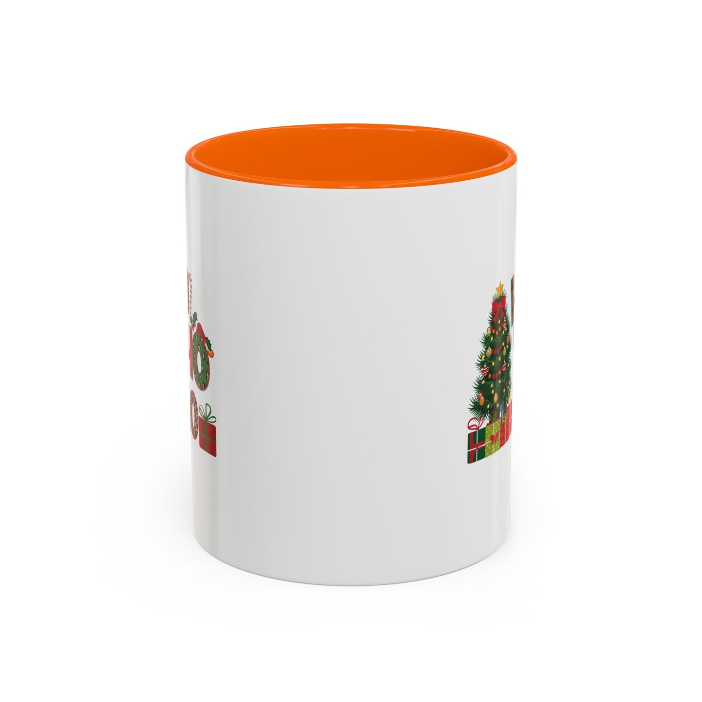 Ho Ho Ho Christmas Mug | Cute Christmas Tree Gift Mug | Christmas Gift | 11oz Accent Mug | 15oz Accent Mug