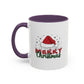 Merry Christmas Santa Hat | Cute Christmas Mug | Christmas Gift | 11oz Accent Mug | 15oz Accent Mug | Gift for Kids | Teen Gitf