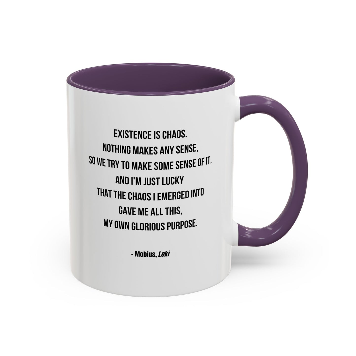 Mobius Quote Mug | TV Motivational Character Mug | Quote Mug | 11oz Accent Mug | 15oz Accent Mug