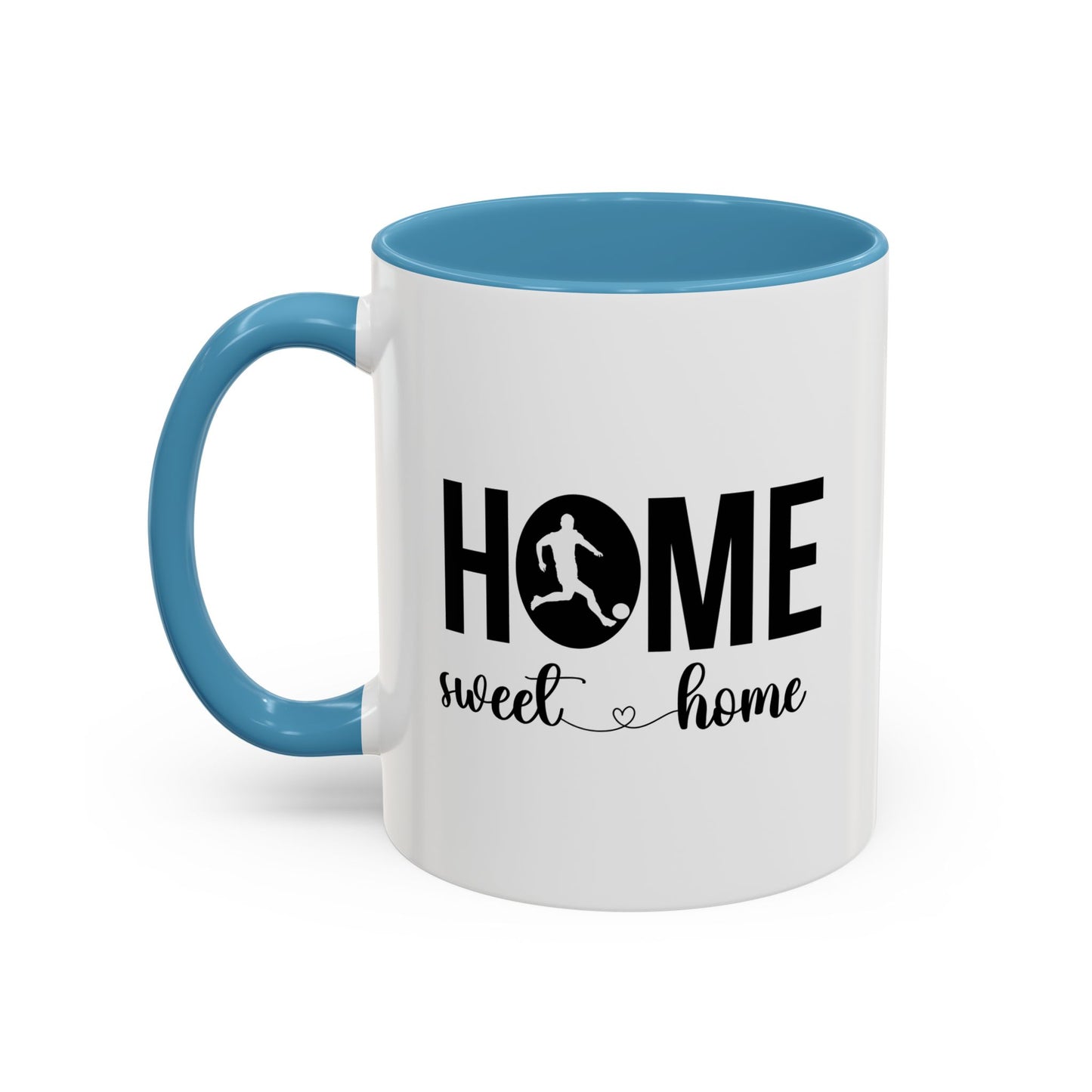 Male Soccer Player Home Sweet Home Mug | Soccer Gift | Sports Mug |11oz Accent Mug | 15oz Accent Mug