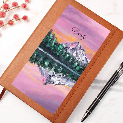 Personalized Lavender Dream Lake Reflection Nature Journal