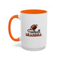 Football Grandma Mug | Sports Fan Gift | Proud Grandma Gift | Ceramic Mug | 11oz Accent Mug | 15oz Accent Mug