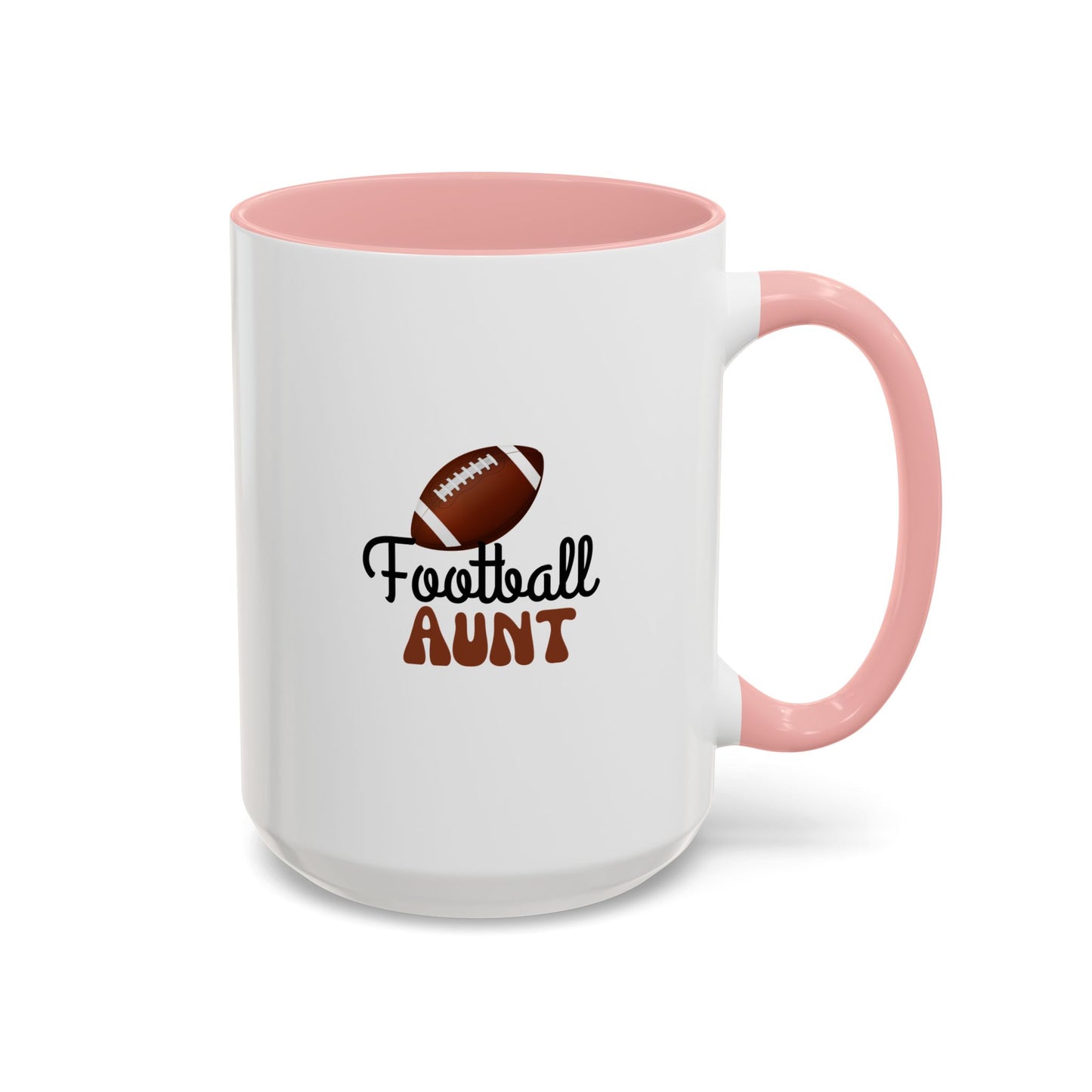 Football Aunt Mug | Sports Fan Gift | Favorite Aunt Gift | Funny Gift | 11oz Accent Mug | 15oz Accent Mug