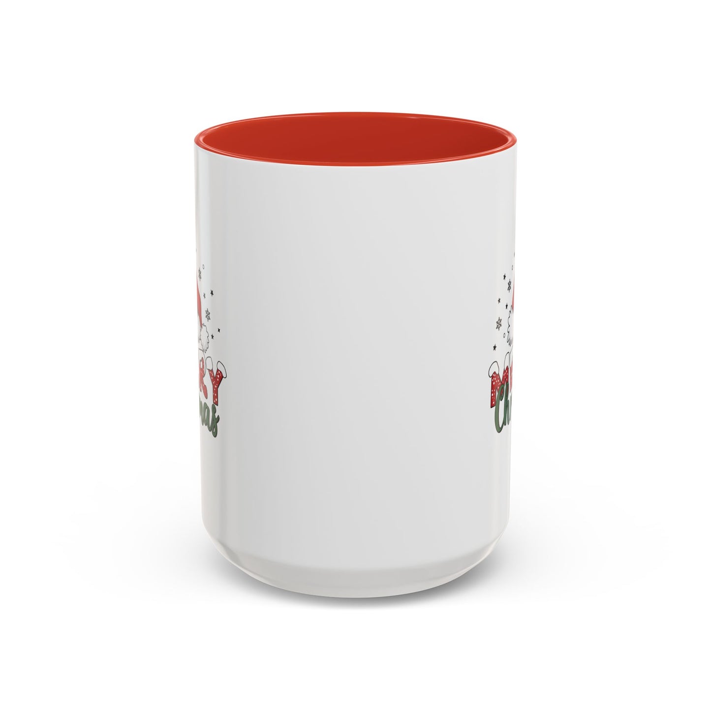 Merry Christmas Santa Hat | Cute Christmas Mug | Christmas Gift | 11oz Accent Mug | 15oz Accent Mug | Gift for Kids | Teen Gitf