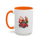 Red Christmas Truck Mug | Cute Gingerbread Man Mug | Christmas Gift Idea | 11oz Accent Mug | 15oz Accent Mug