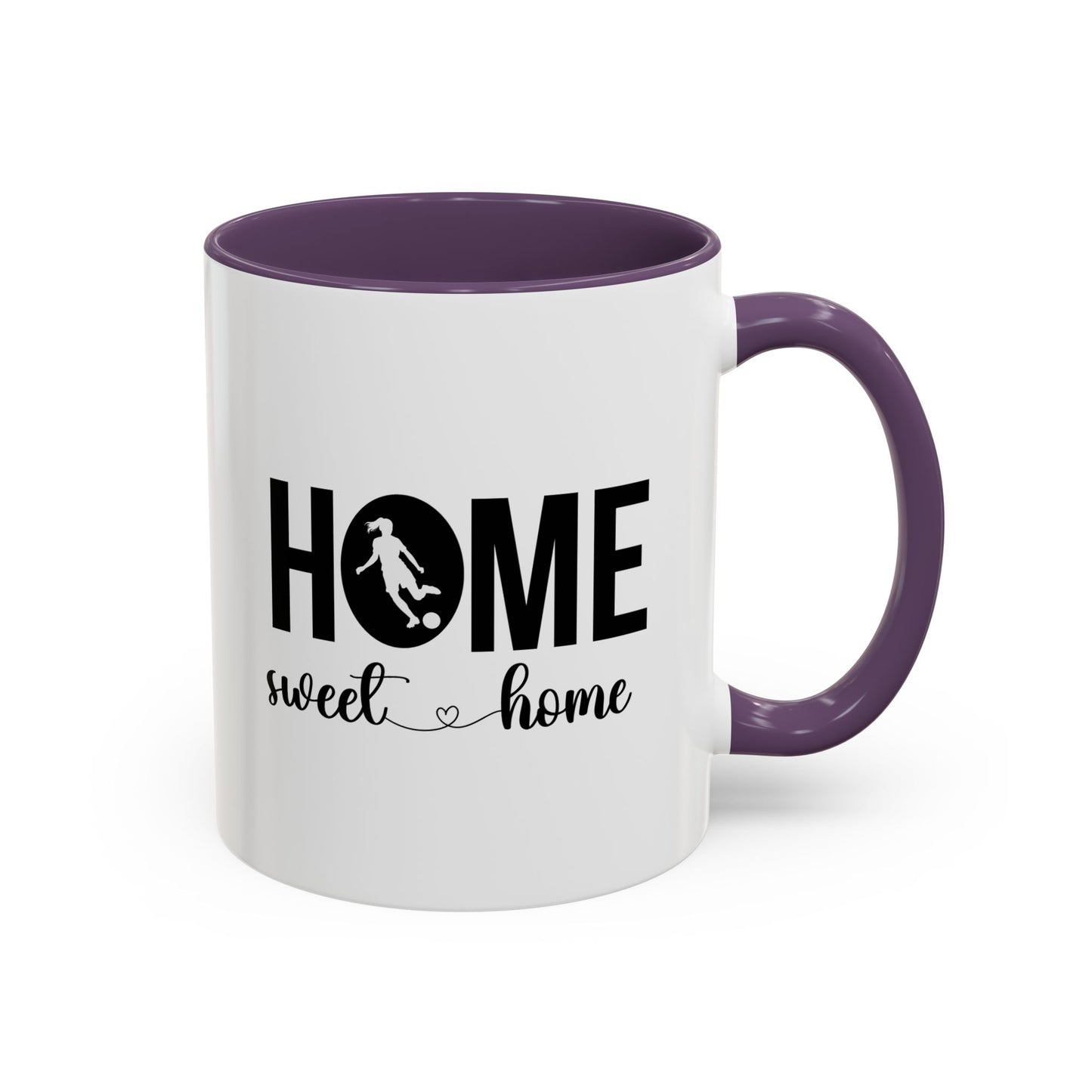 Female Soccer Player Home Sweet Home Mug | Soccer Gift | Sports Mug |11oz Accent Mug | 15oz Accent Mug