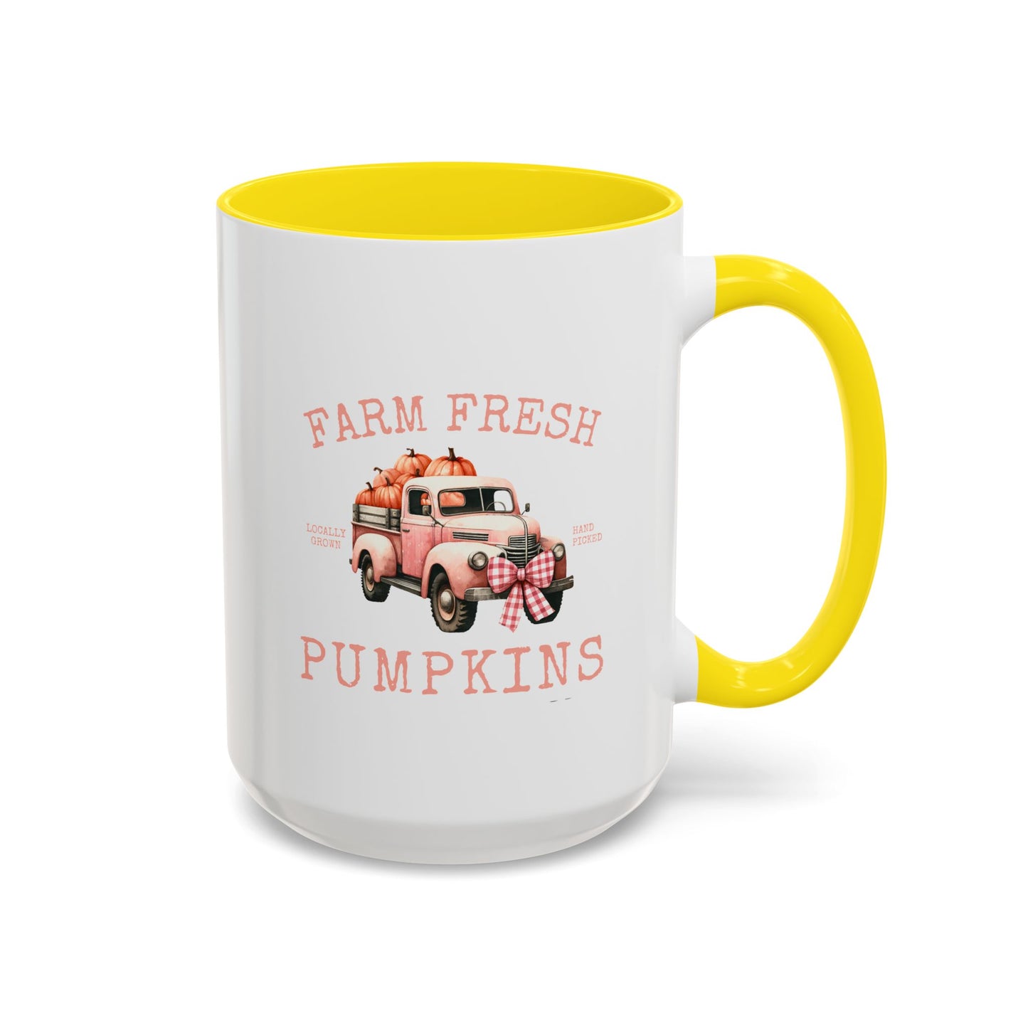 Farm Fresh Pumpkins Fall Mug | Pumpkin Truck | Gift for Her | Gift for Nature Lover | Fall Mug | Fall Season Mug | Gift for Her | Fall Mug | 11oz Accent Mug | 15oz Accent Mug