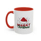Merry Christmas Santa Hat | Cute Christmas Mug | Christmas Gift | 11oz Accent Mug | 15oz Accent Mug | Gift for Kids | Teen Gitf