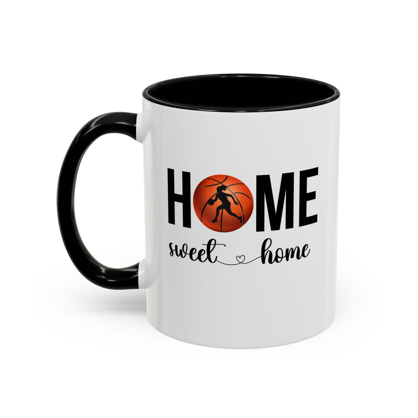 Female Basketball Player Mug | Home Sweet Home Mug | Sports Mug |11oz Accent Mug | 15oz Accent Mug | Gift Idea