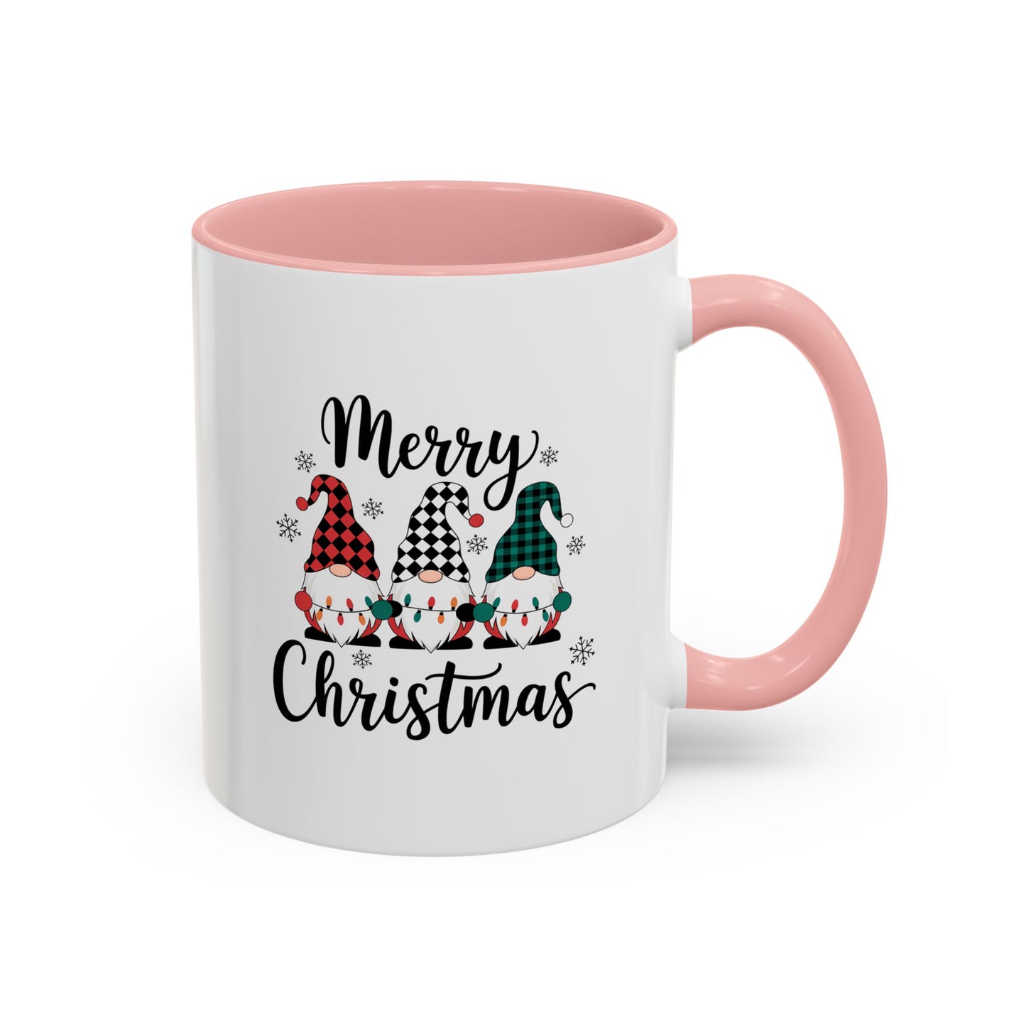 Cute Colorful Merry Christmas Elves In Colorful Hats | Christmas Mug | Christmas Gift | 11oz Accent Mug | 15oz Accent Mug