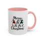 Cute Colorful Merry Christmas Elves In Colorful Hats | Christmas Mug | Christmas Gift | 11oz Accent Mug | 15oz Accent Mug