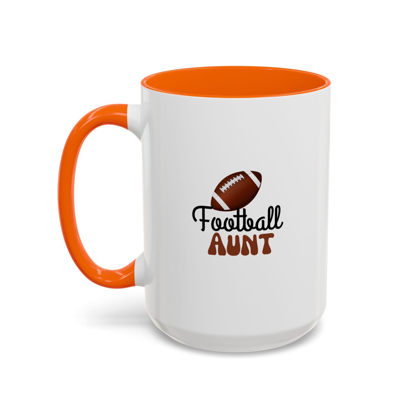 Football Aunt Mug | Sports Fan Gift | Favorite Aunt Gift | Funny Gift | 11oz Accent Mug | 15oz Accent Mug