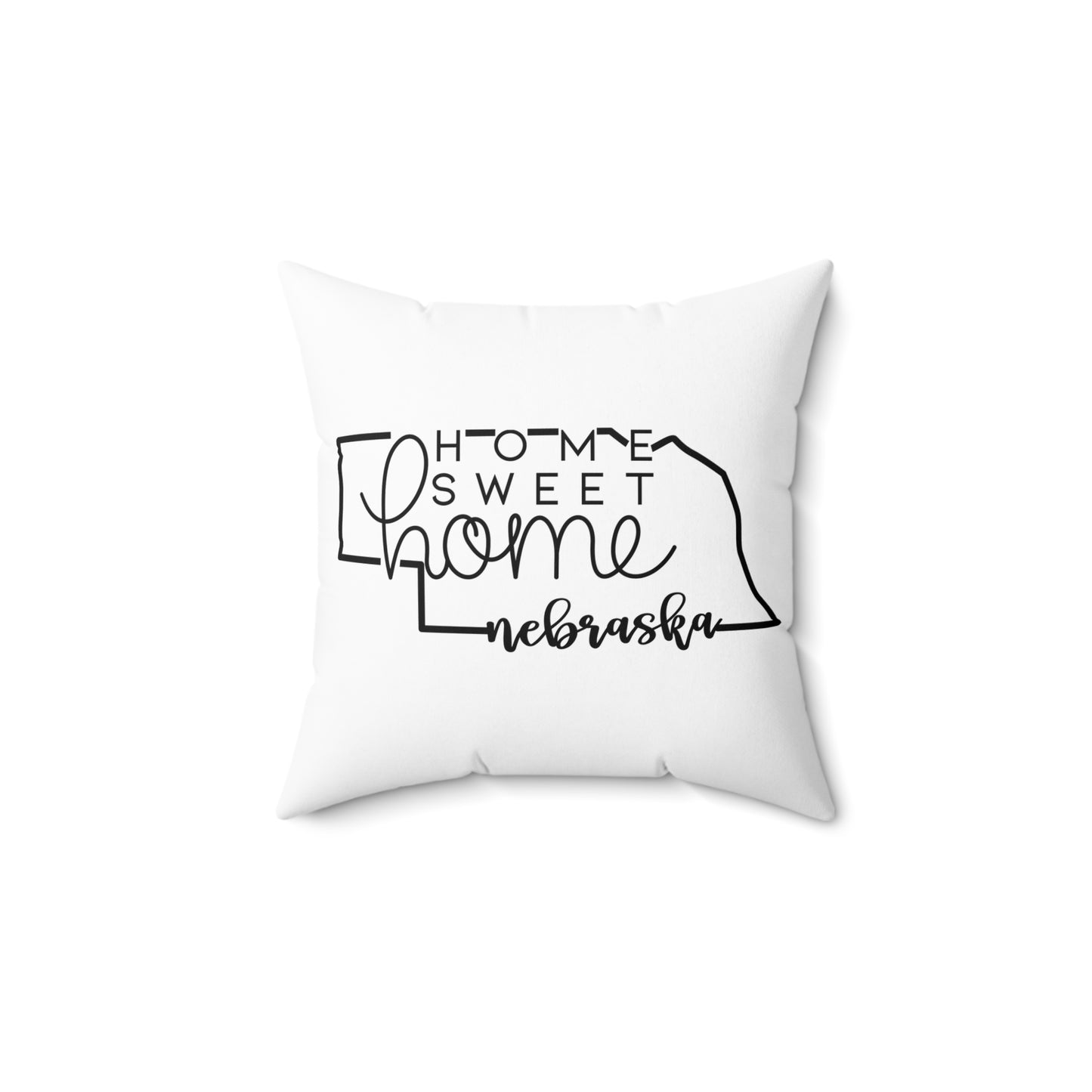 Home Sweet Home Nebraska Decorative Pillow | Gift For Her | Home Decor | State Gift | Customized State Pillow