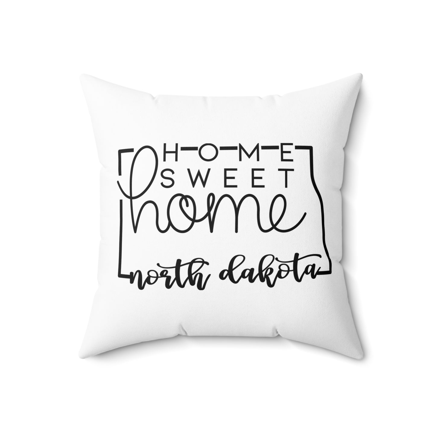 Home Sweet Home North Dakota Decorative Pillow | Gift For Her | Home Decor | State Gift | Customized State Pillow