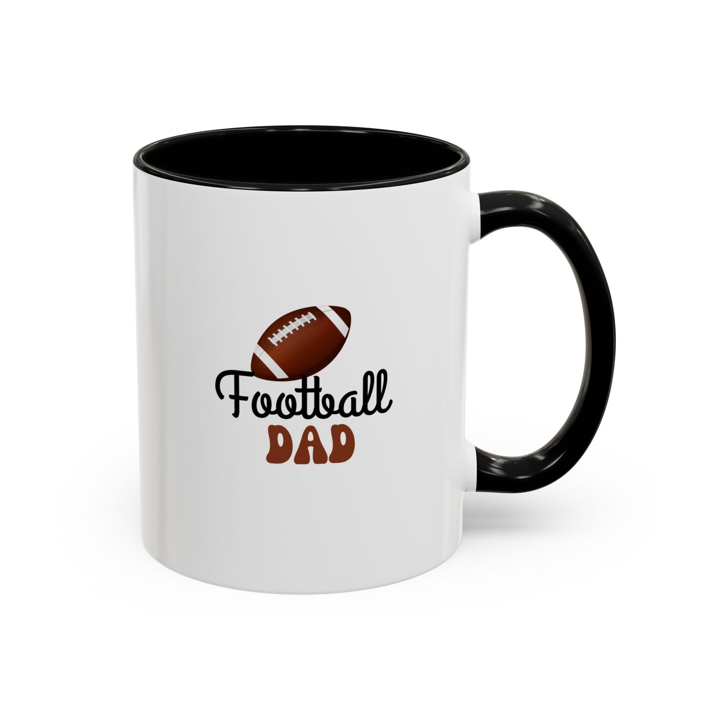 Football Dad Mug | Sports Fan Gift | Proud Father Gift | Funny Gift For Dad | 11oz Accent Mug | 15oz Accent Mug | Fall Gift