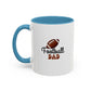 Football Dad Mug | Sports Fan Gift | Proud Father Gift | Funny Gift For Dad | 11oz Accent Mug | 15oz Accent Mug | Fall Gift