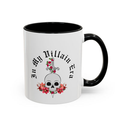 Cute In My Villain Era Mug | Villain Era | Decorative Roses with Skull Mug | Cute Villain Mug | 11oz Accent Mug | 15oz Accent Mug