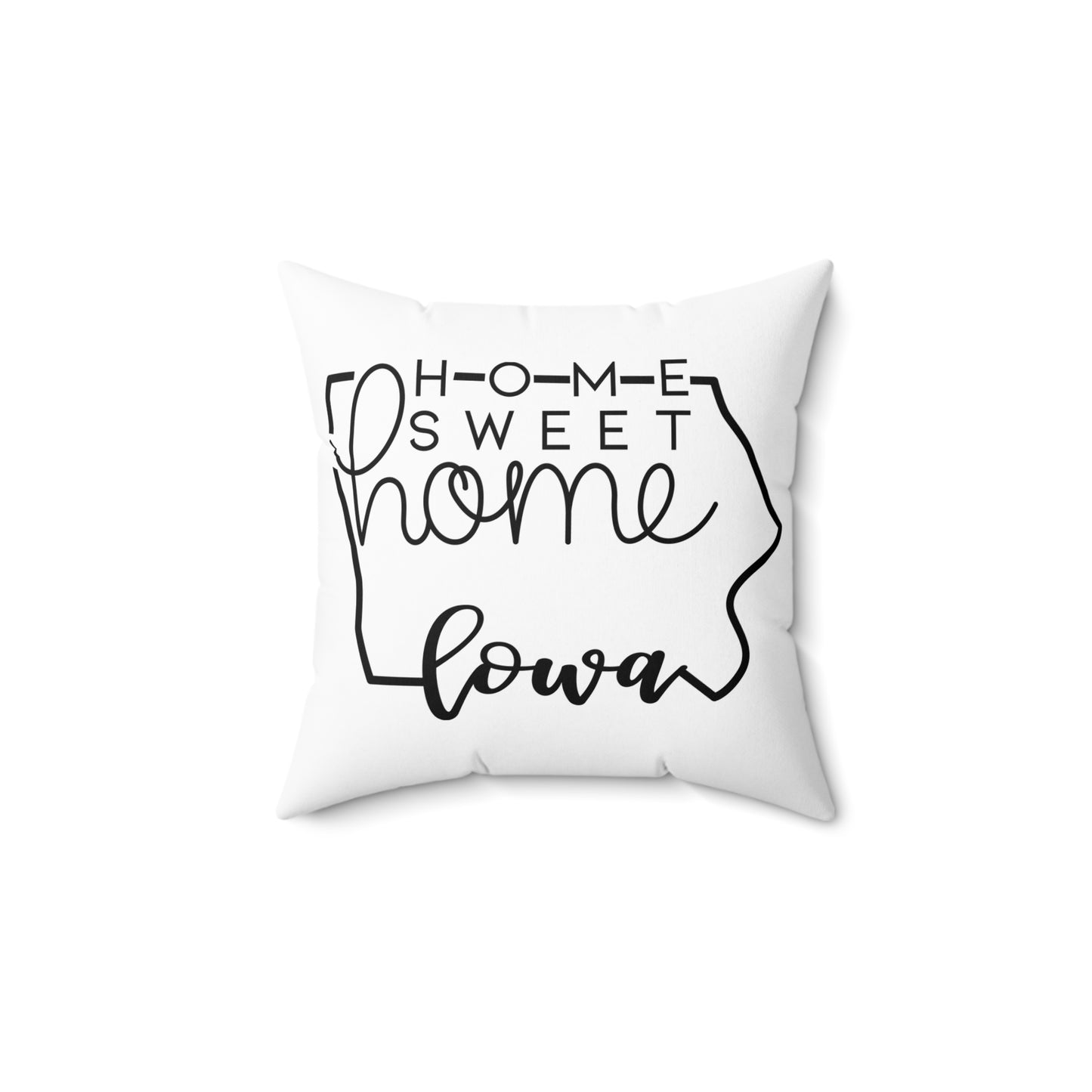 Home Sweet Home Iowa Decorative Pillow | Gift For Her | Home Decor | State Gift | Customized State Pillow