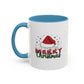 Merry Christmas Santa Hat | Cute Christmas Mug | Christmas Gift | 11oz Accent Mug | 15oz Accent Mug | Gift for Kids | Teen Gitf