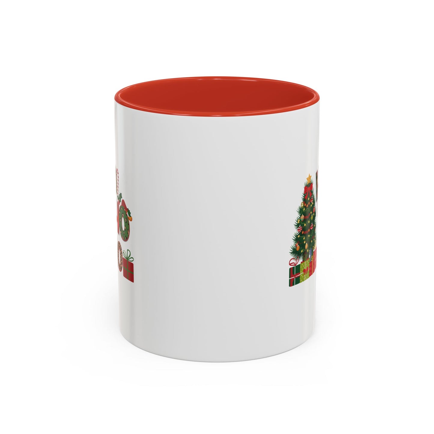 Ho Ho Ho Christmas Mug | Cute Christmas Tree Gift Mug | Christmas Gift | 11oz Accent Mug | 15oz Accent Mug