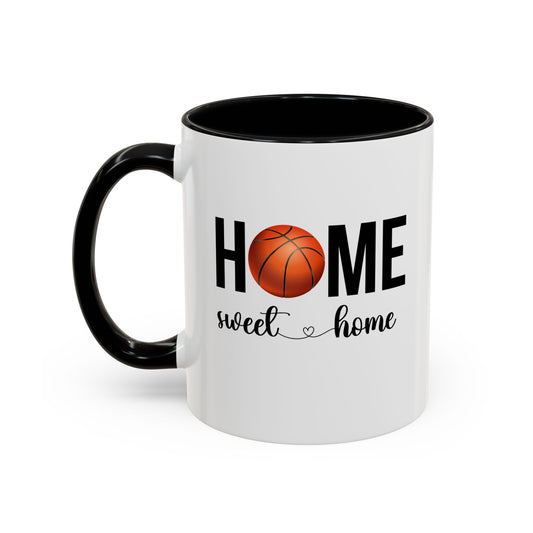 Basketball Mug | Home Sweet Home Mug | Sports Mug |11oz Accent Mug | 15oz Accent Mug