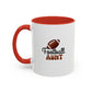 Football Aunt Mug | Sports Fan Gift | Favorite Aunt Gift | Funny Gift | 11oz Accent Mug | 15oz Accent Mug
