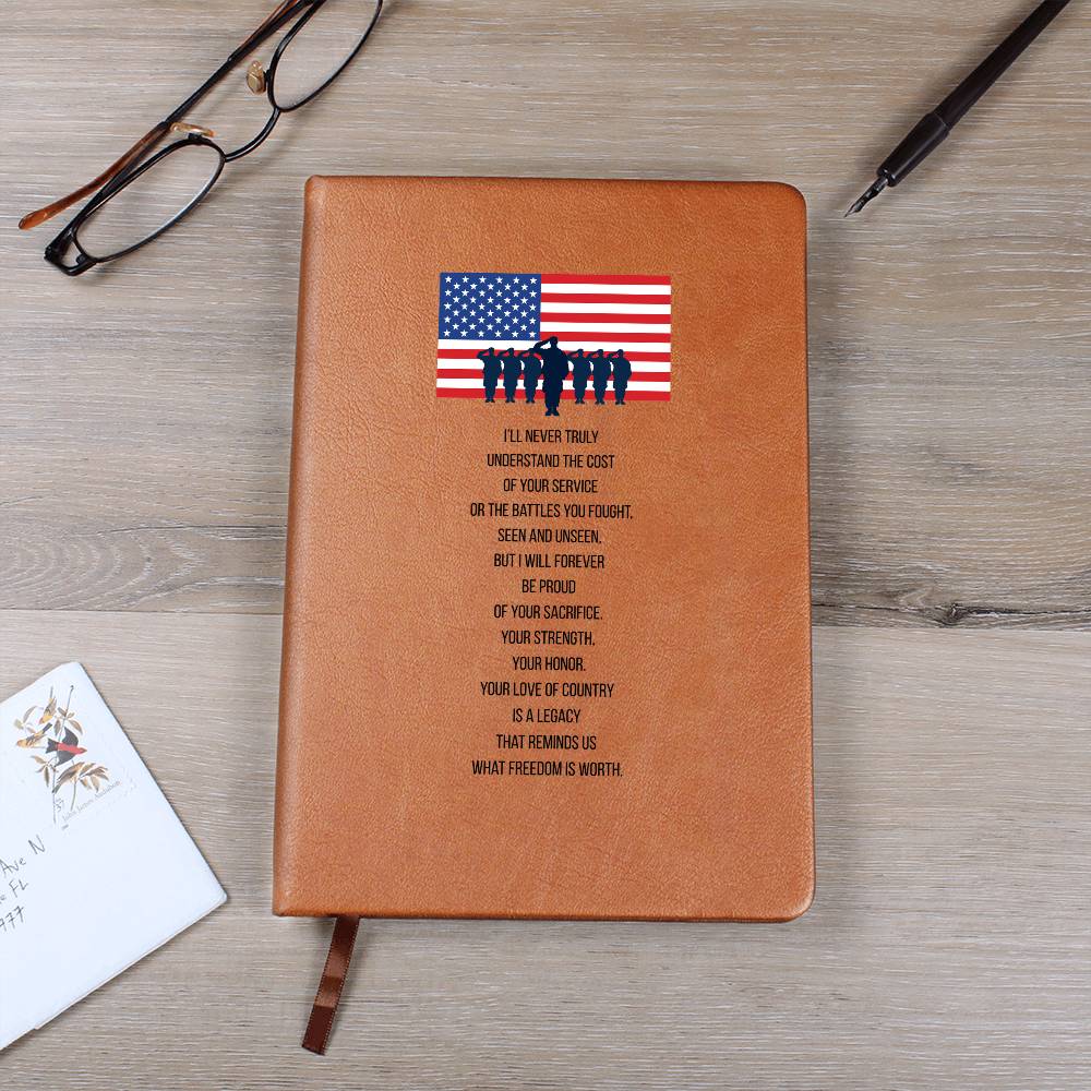 Patriotic Keepsake Journal | Service & Sacrifice – Military Gratitude Journal