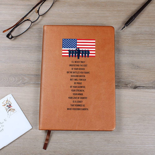 Patriotic Keepsake Journal | Service & Sacrifice – Military Gratitude Journal
