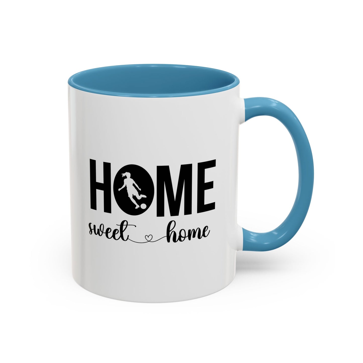 Female Soccer Player Home Sweet Home Mug | Soccer Gift | Sports Mug |11oz Accent Mug | 15oz Accent Mug