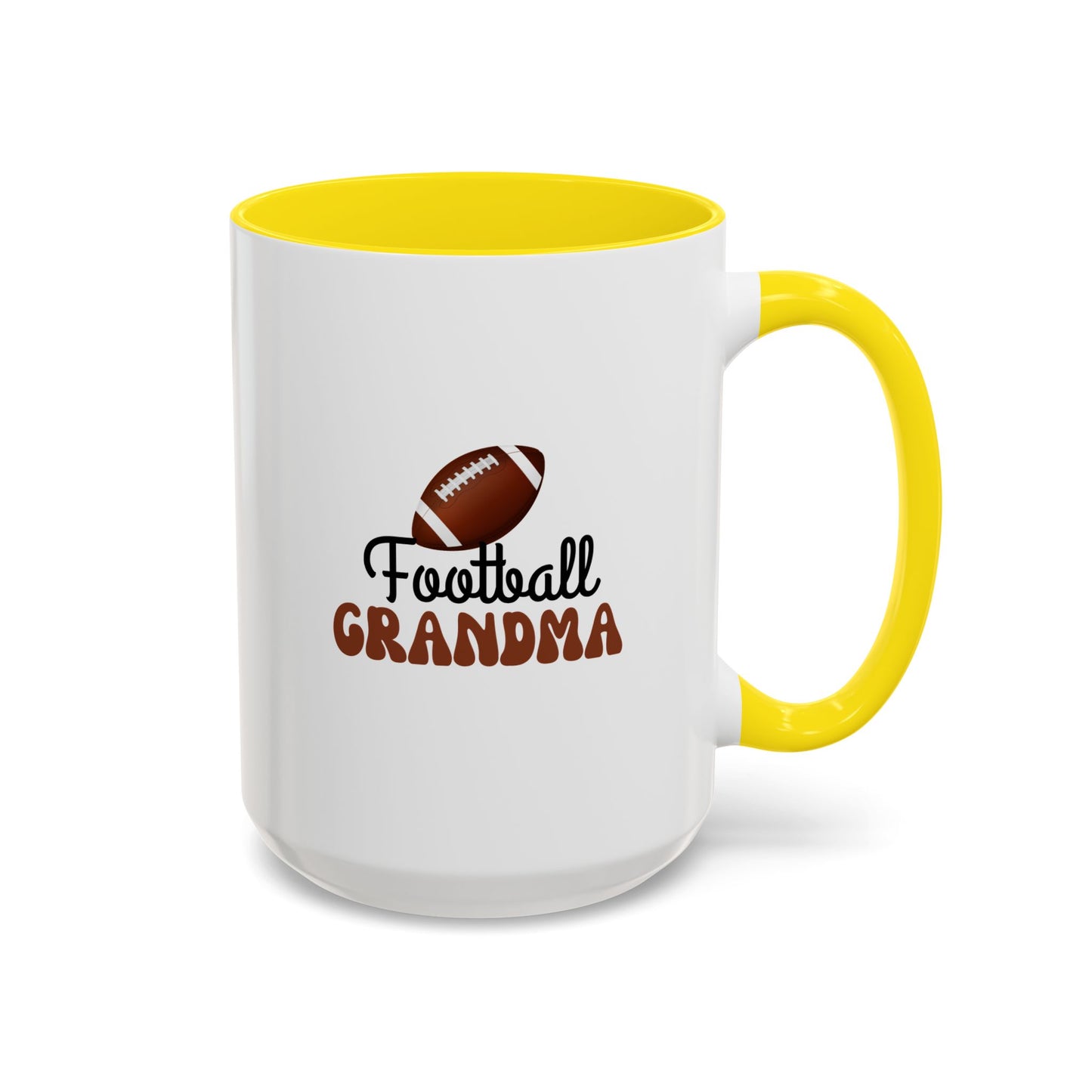 Football Grandma Mug | Sports Fan Gift | Proud Grandma Gift | Ceramic Mug | 11oz Accent Mug | 15oz Accent Mug