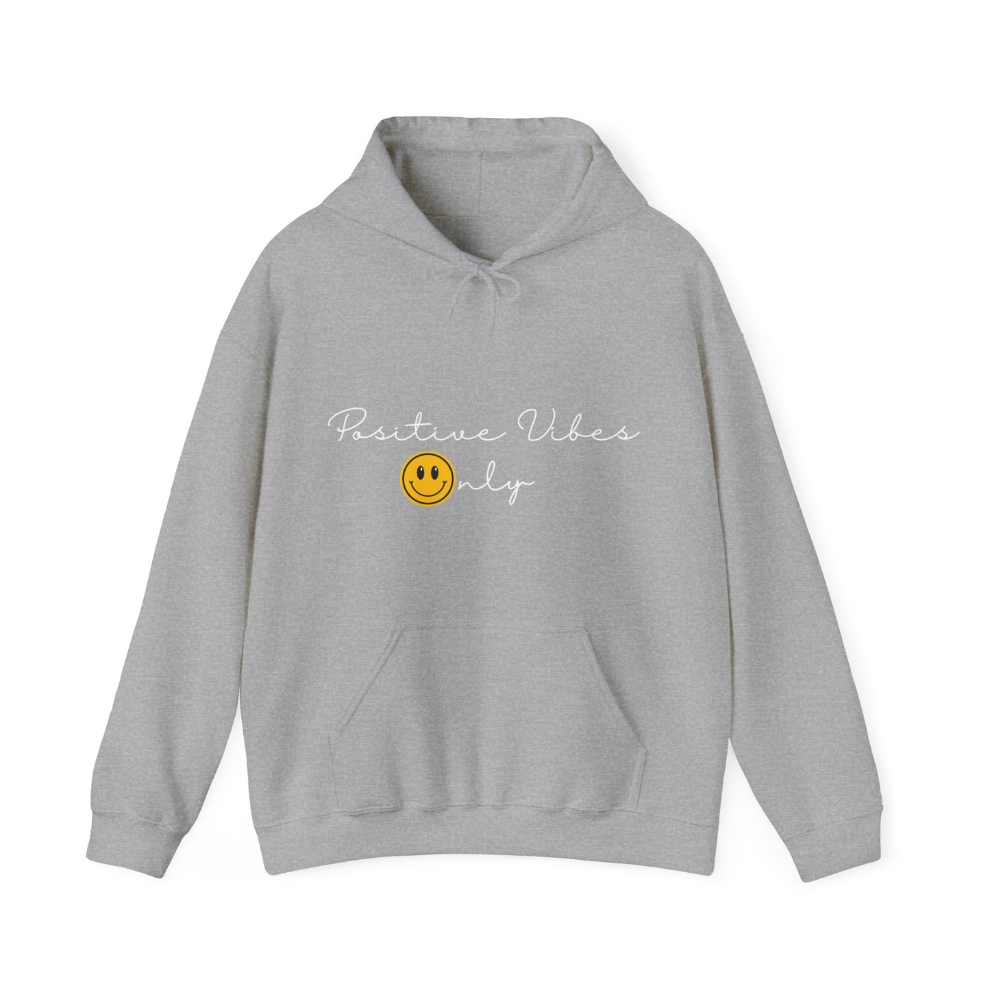 Positive Vibes Smiley Face Hoodie | Motivational Gift For Her | Inspirational Quote
