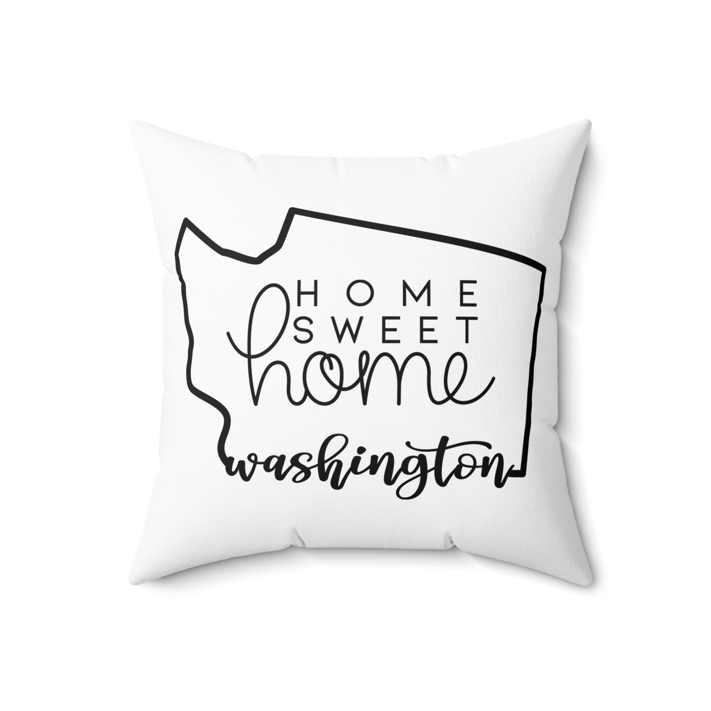 Home Sweet Home Washington Decorative Pillow | Gift For Her | Home Decor | State Gift | Customized State Pillow
