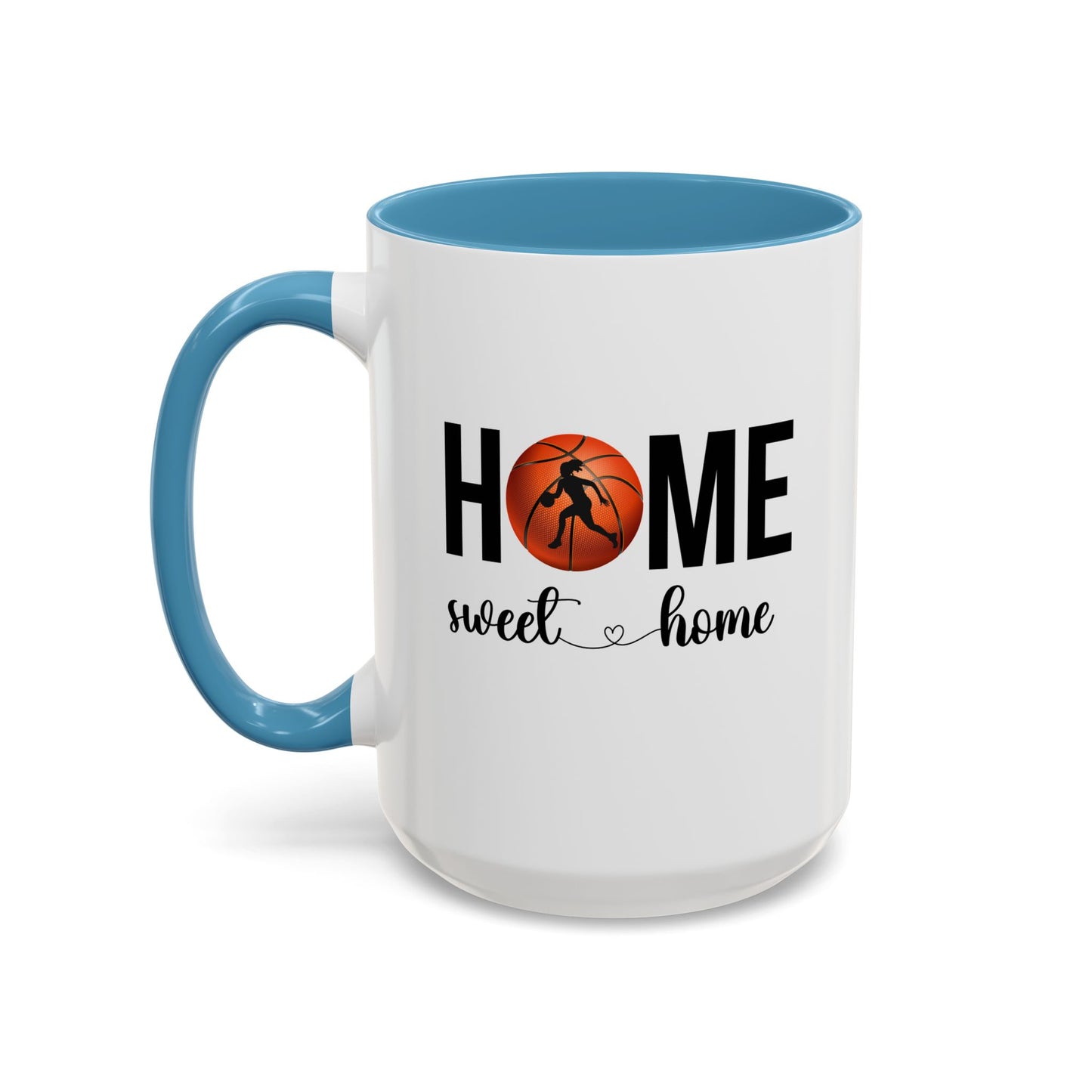 Female Basketball Player Mug | Home Sweet Home Mug | Sports Mug |11oz Accent Mug | 15oz Accent Mug | Gift Idea