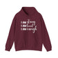 I Am Strong Message Hoodie | Motivational Gift For Her | Inspirational Quote