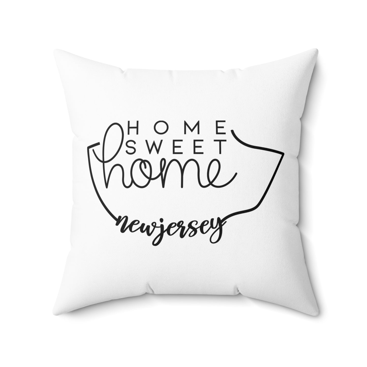 Home Sweet Home New Jersey Decorative Pillow | Gift For Her | Home Decor | State Gift | Customized State Pillow