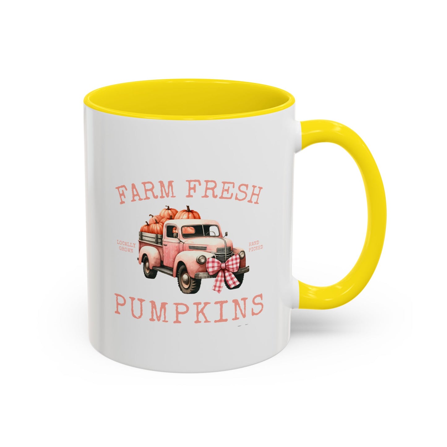 Farm Fresh Pumpkins Fall Mug | Pumpkin Truck | Gift for Her | Gift for Nature Lover | Fall Mug | Fall Season Mug | Gift for Her | Fall Mug | 11oz Accent Mug | 15oz Accent Mug