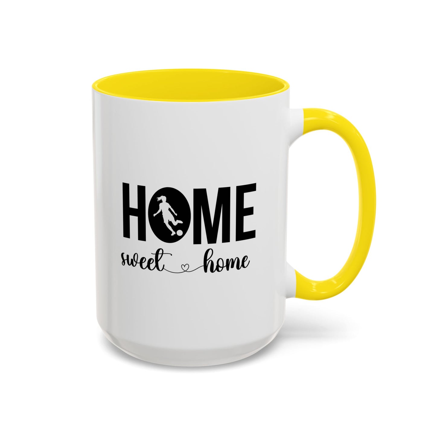 Female Soccer Player Home Sweet Home Mug | Soccer Gift | Sports Mug |11oz Accent Mug | 15oz Accent Mug