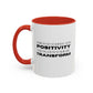 Surround Yourself With Positivity Inspirational Quote | Motivational Gift | Ceramic Mug | 11oz Accent Mug | 15oz Accent Mug