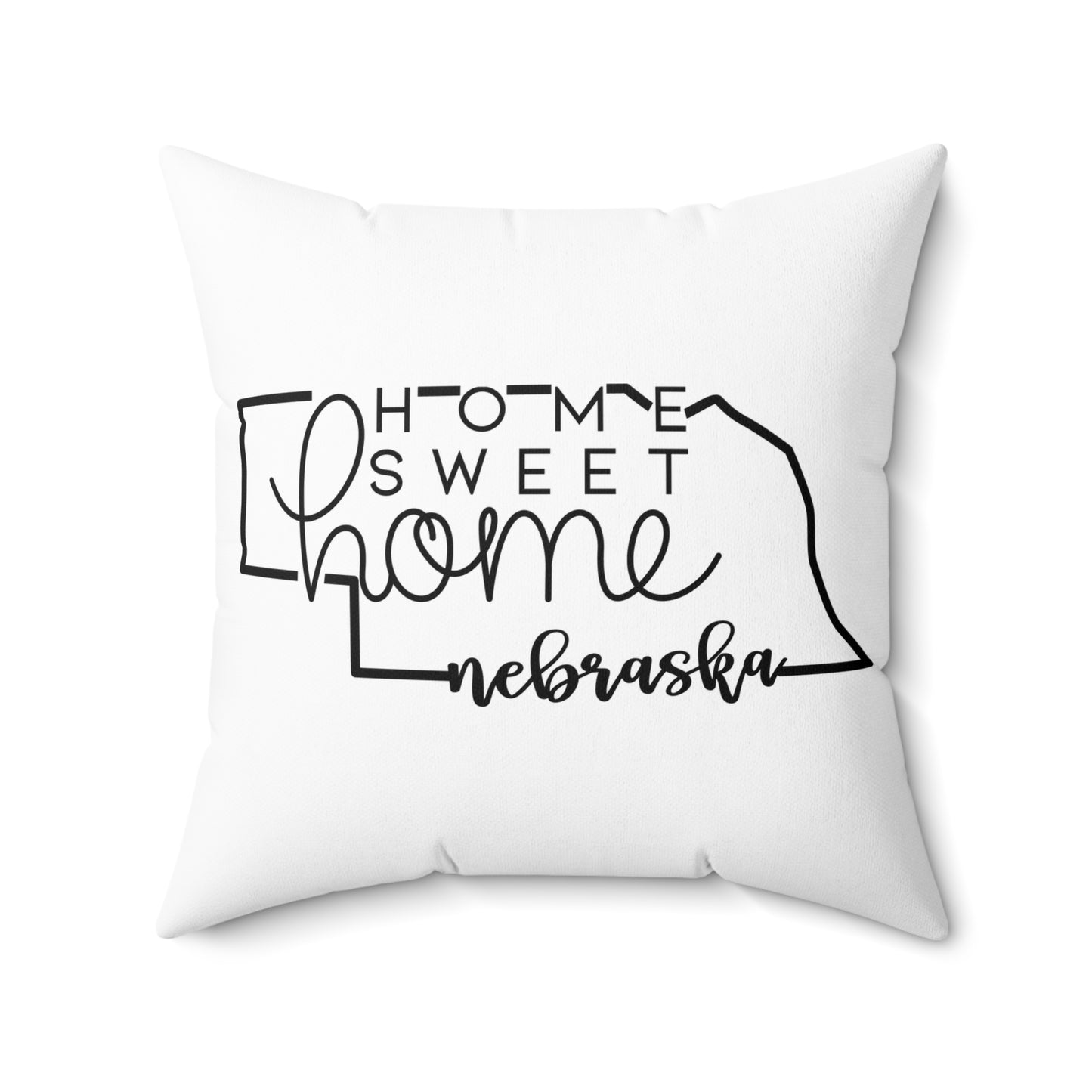 Home Sweet Home Nebraska Decorative Pillow | Gift For Her | Home Decor | State Gift | Customized State Pillow