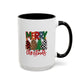 Colorful Merry Christmas Trees Mug | Christmas Mug | Christmas Gift | 11oz Accent Mug | 15oz Accent Mug