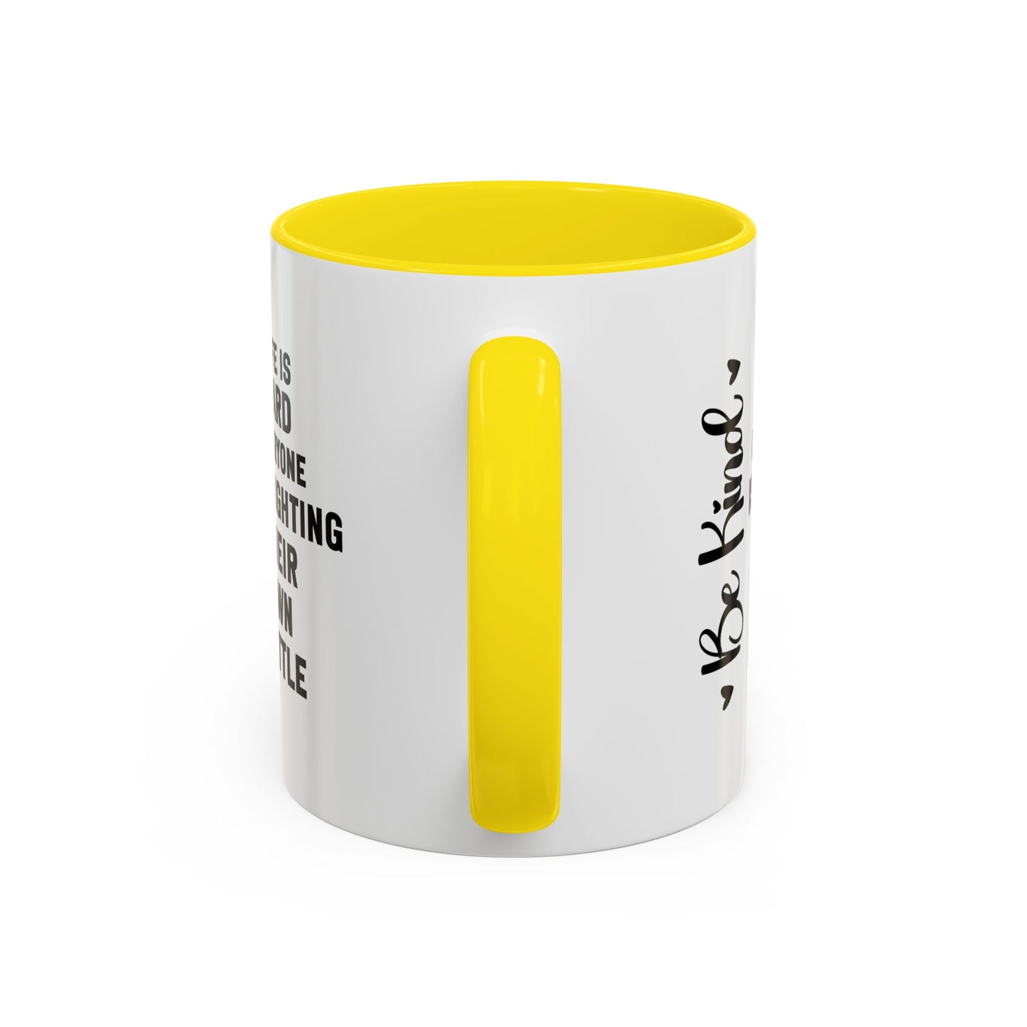 Cute Be Kind Inspirational Quote Gift | Motivational Quote Gift | Ceramic Mug | Gift for Her | 11oz Accent Mug | 15oz Accent Mug